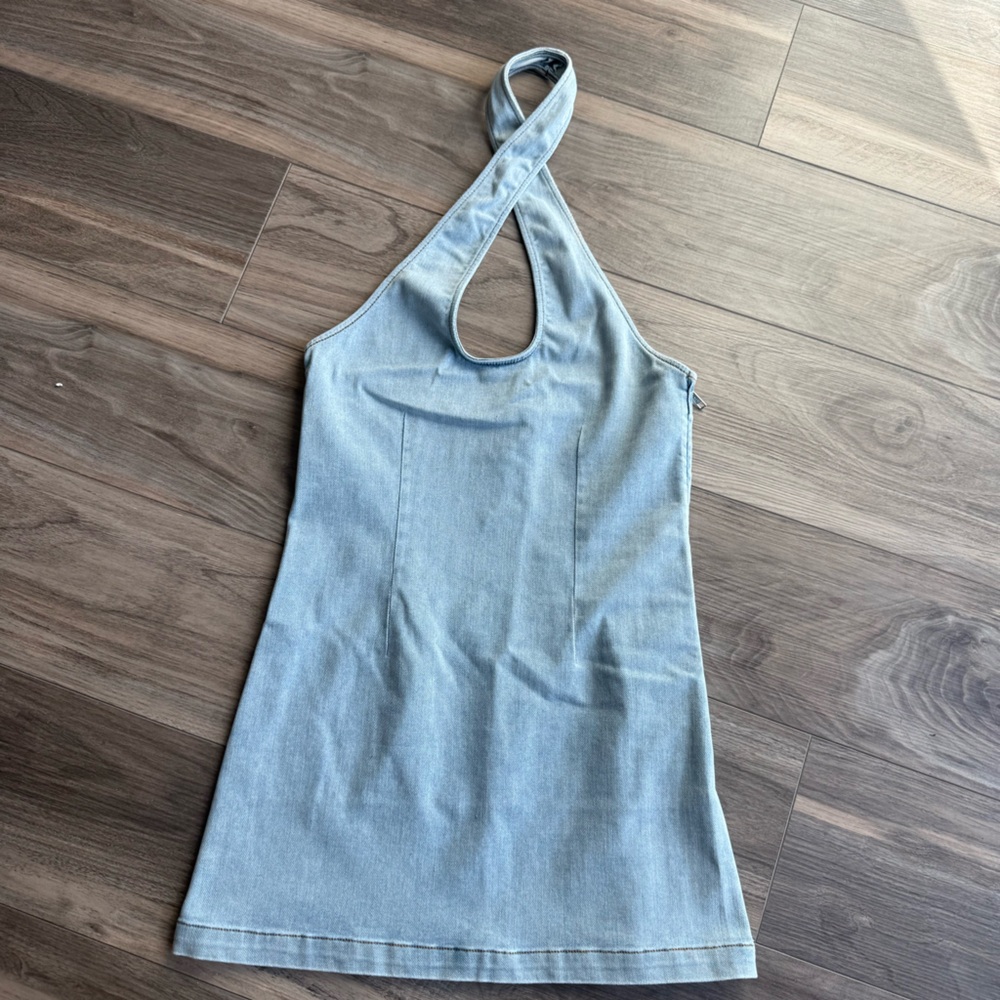 SER.O.YA Light Blue Denim Tank Dress